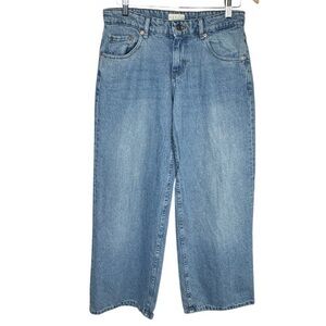 Motel Rocks Roomy Wide Leg Jeans  Blue W29 L32